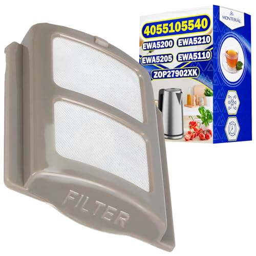 MONTERAL Filtro Decalcificante per Bollitore Elettrico con Codice Originale 4055105540 per Electrolux per AEG EWA5200 EWA5210 EWA5110 EWA5205 per Zanussi ZOP27902XK