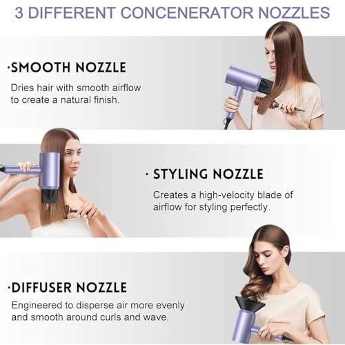 Image of slopehill Professional Ionic Hair Dryer, Lavender