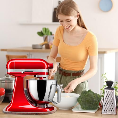 Mixer Slider Compatible with Kitchen aid Mini 3.5 Qt Tilt-Head Stand Mixe - Kitchen Countertop Storage Mover Sliding Caddy for Kitchen Aid Artisan Mixer (3.5 QT - Brown)