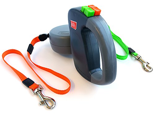WIGZI (2) Two Dog Reflective Retractable Pet Leash – 360 Degree Zero Tangle Patent - Two Dogs Each up to 50 lbs and 10ft… - Image 3