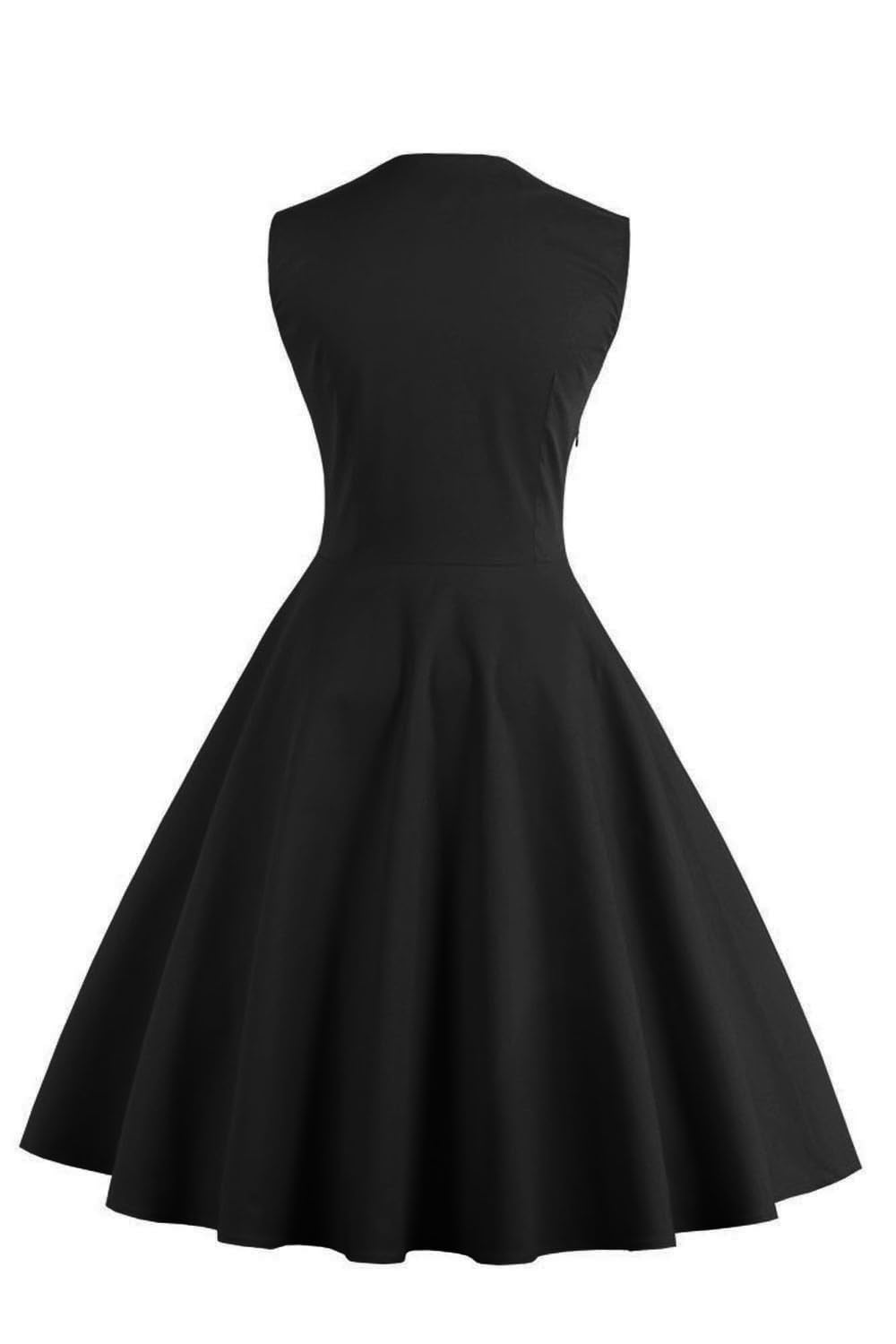 Axoe Damen 50er Jahre Kleider mit Gepunkte Rockabilly