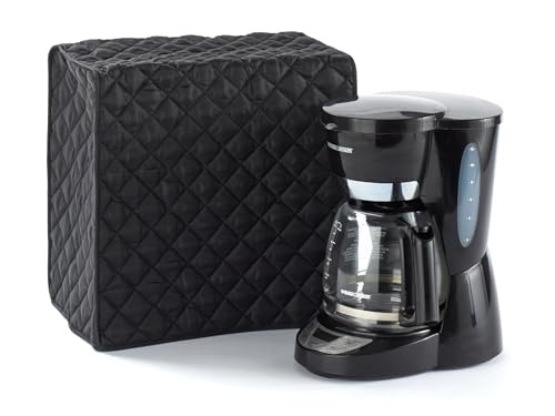 Image of Covermates Coffee Maker Cover, 11 inchW x 9 inchD x 15 inchH, Black