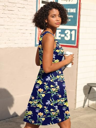 Image of CATHY 2026 Womens Casual Dress Summer Sleeveless Dresses V Neck Wrap Sexy Sundress with Pockets S-2XL