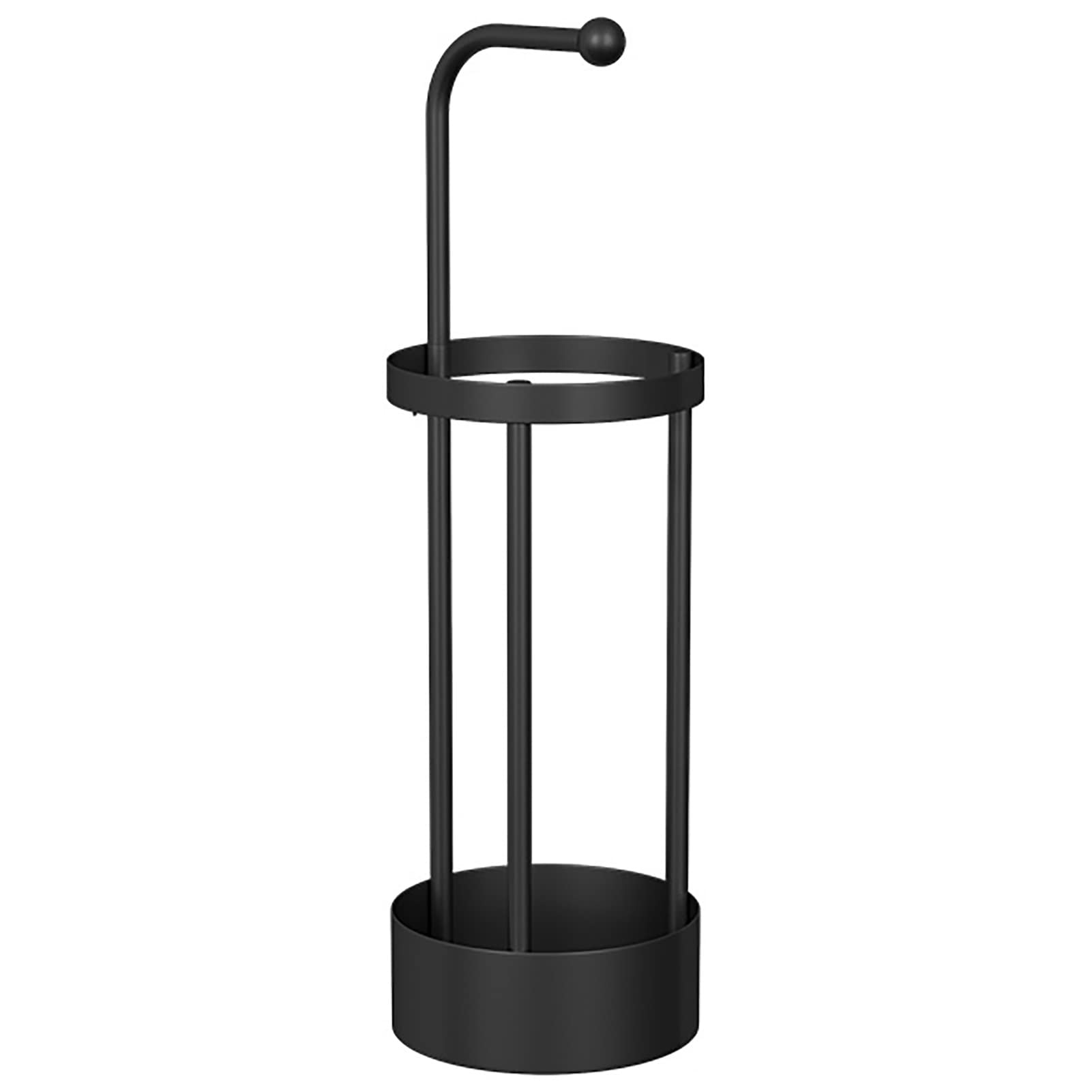 Porte-parapluie en métal en forme de L pour 4 à 6 parapluies