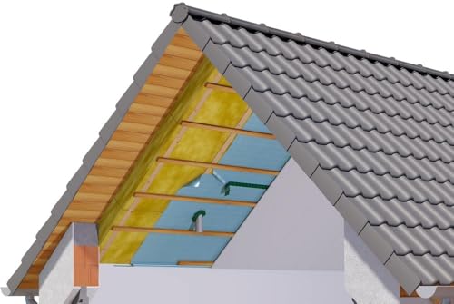 ICUTEC Klebeband Icusan 60 mm x 25 m I Hochleistungsklebeband für Dampfsperrfolien I Profi-Qualität mit extrem hoher Klebkraft I Lösemittelfrei und Verarbeitung ab -10°C