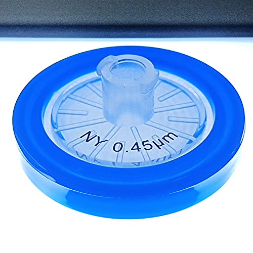 Image of Syringe Filters Nylon 25mm Diameter 0.45um Pore Size Non Sterile Pack of 100