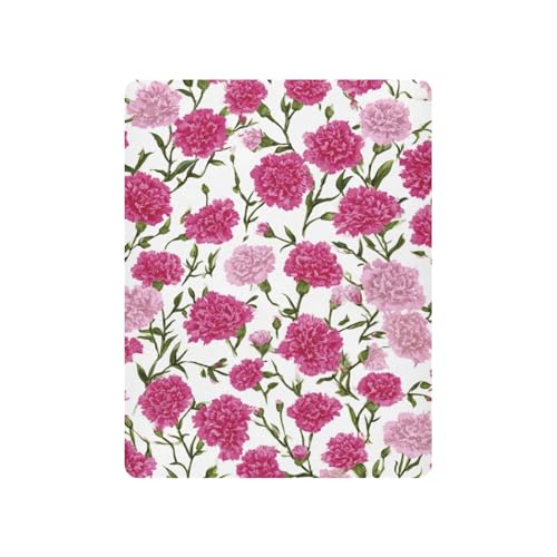Image of Crib Sheet Breathable Soft Crib Mattress Sheet for Baby Toddler Boys Girls Fitted Crib Sheet Fit Standard Crib Mattress 39 x 27 Inch Hot Pink Carnation