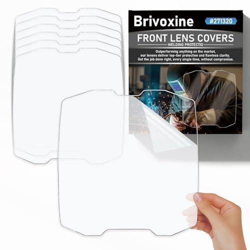271320 Front Cover Lens for Digital Infinity Welding Helmet, 6-Pack Polycarbonate Replacement Lenses for TIG MIG Arc Welding and Plasma Cutting, Scratch-Resistant ADF Protector (6) by Brivoxine - Used condition - US$6.93