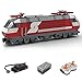 Produktbild Morton3654Mam Technik Zug Eisenbahn bausteine für 6 Breite DB BR 1822 Inter City Express Modell MOC-75579, 965 Teile Dynamische Zug Bausteine Klemmbausteine Kompatibel mit Lego