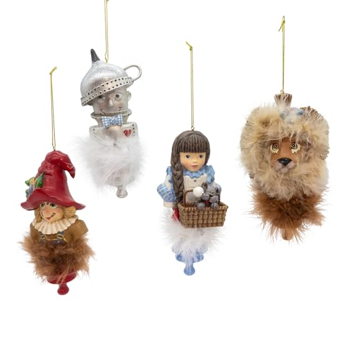Kurt Adler Holly Hats 6 Inch Ornaments Set