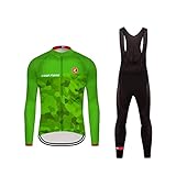 UGLY FROG Radsport-Shirts Bike Wear Herren Langarm, Thermo-Fahrrad-Jersey, Lycra Selected Fabrics, Thermo Fleece Anzüge