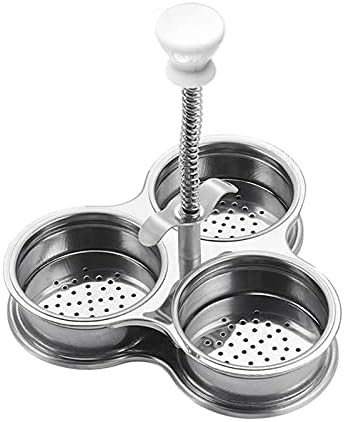 Yunnyp Egg Boiler Egg Poacher Durable Stainless Steel Egg Cups Kitchen Gadget Easy To Use For Poached Eggs Brunch Breakfast