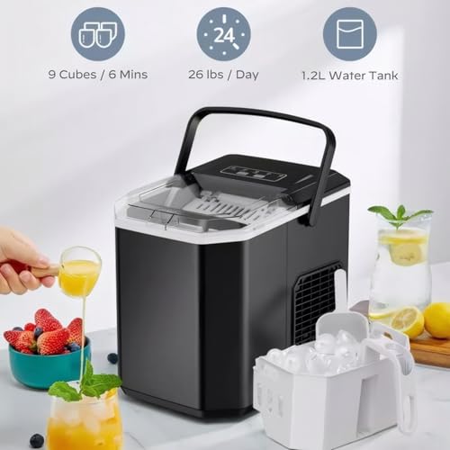 Máquina Compacta de Hielo para Mostrar, 9 cubos en 6 min miniatura 2