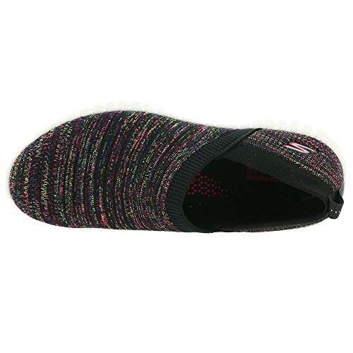 Skechers Women's Go Walk Smart - Eccentric Sneaker, Black/Multi, 11 US