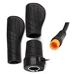 Frdhee Half Twist Throttle, Electric Bike Right Handle 20X Half Handle Twist Throttle Conversion Kit 12V/24V/36V/48V/60V/72V for Ebike MTB Conversion Kit Parts