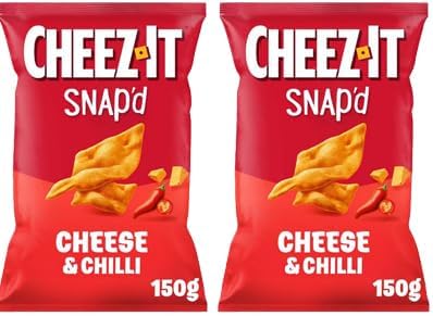 Snap'D Cheese & Chilli 2 x 150g,Cheese & Chilli thin & crispy are baked with 100% real cheese and a crunchy, munchy texture that's like nothing you've ever tasted