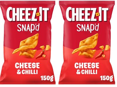 Snap'D Cheese & Chilli 2 x 150g,Cheese & Chilli thin & crispy are baked with 100% real cheese and a crunchy, munchy texture that's like nothing you've ever tasted