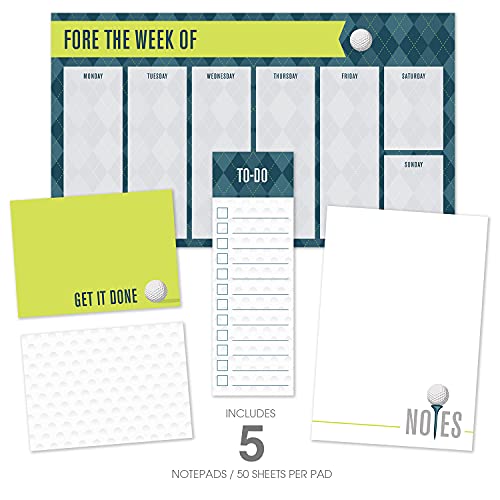 Notes autocollantes de golf repositionnables pour ne plus perdre vos notes de bureau