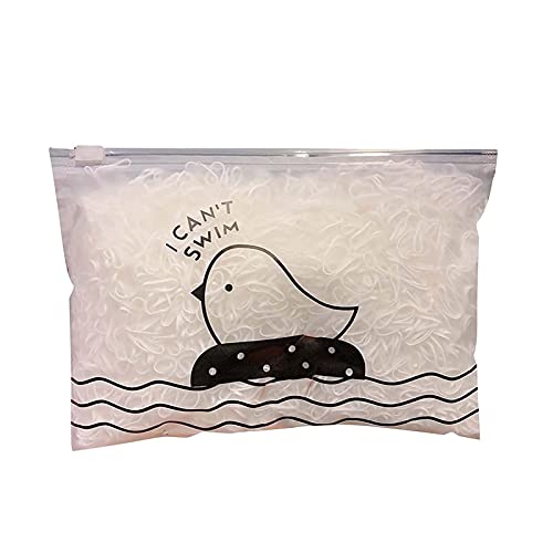 Cabello elástico 1000 piezas – Pequeño elástico ultraresistente | Accesorios para el pelo de bebé, lazos elásticos para el pelo para el peinado diario, ideal para niños – cola de caballo