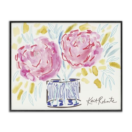 'Spring Pink Carnation Floral Still Life'| Framed Giclee Art