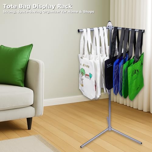 DECORDEEP Metal Bag Rack Stand, Tote Bag Display Stand for Vendors, Portable Handbag Holder for Market Booth, Craft Fairs, Trade Show, Retail Stores by DECORDEEP - Image 9