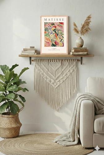 Image of BLINKART Henri Matis Aesthetic Modern Art Walls With Frame | Natural Wood Texture | Living Room Bedroom Office Wall Decoration | Poster Home Decor Frames Wall Bedroom | 12x8 Inches (D240)