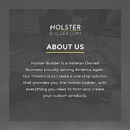 Holsterbuilder Holster Enclosed Pancake Wings - Pre-Drilled Hole Kydex Belt Attachment Holster Loop For Owb Gun Holsters - High-Grade Material - Kydex Pancake Wings With Mounting Hardware(Pair) #TOP6