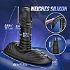 Realistischer Anal Dildo & Grinder-Vibrator mit Silikon-Vollummantelung, Analplug mit 9 Vibrations&3 Stoßmodi für Stimulation von Prostata, Anus & Vagina Butt Plug Sex Spielzeug für die Männer Frau #5