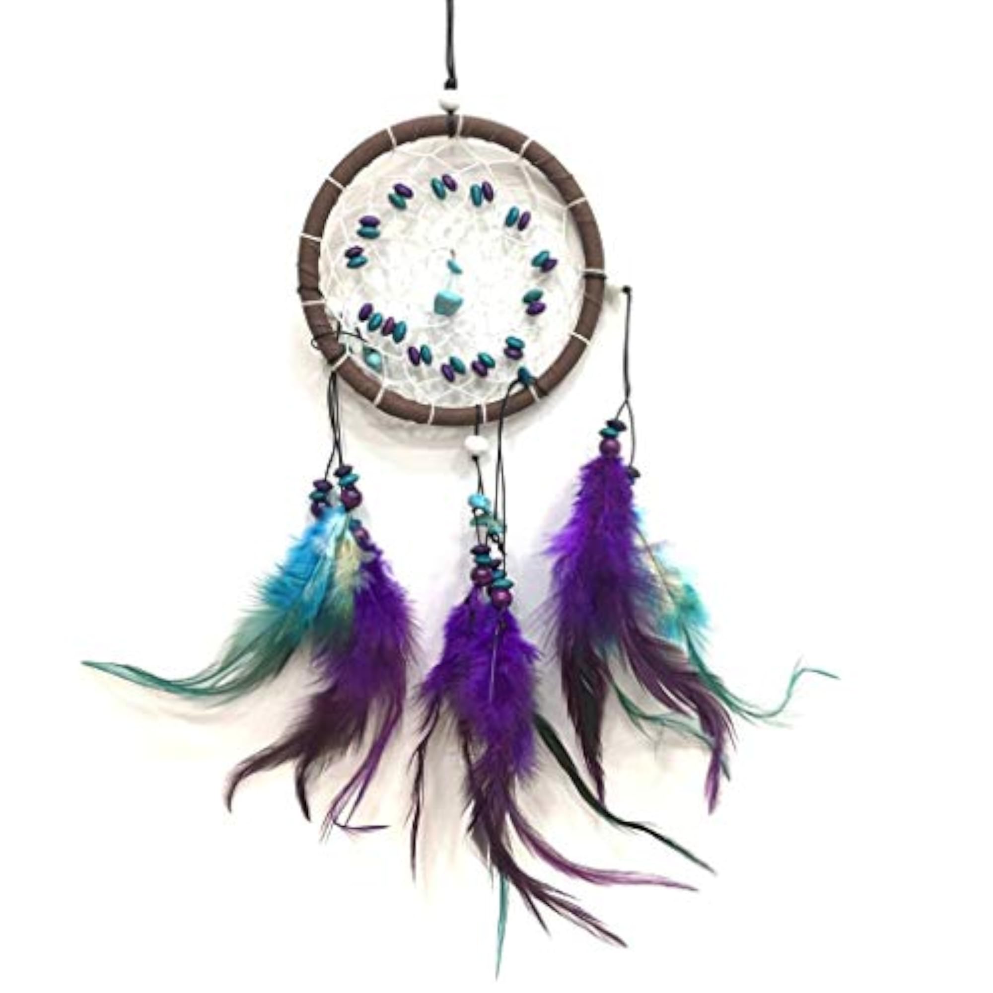 Handmade Beaded Circular Dream Catcher Decoration