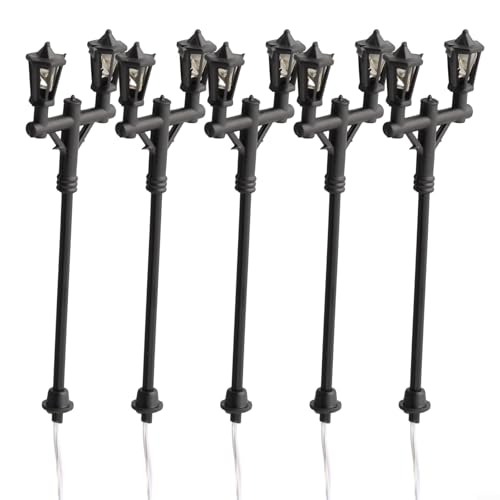 Scala 1 100 Railway LED Lampioni Set di 10 Lampioni Mod. Lampioni Stradali per Decorazione Giardino e progetti fai da te
