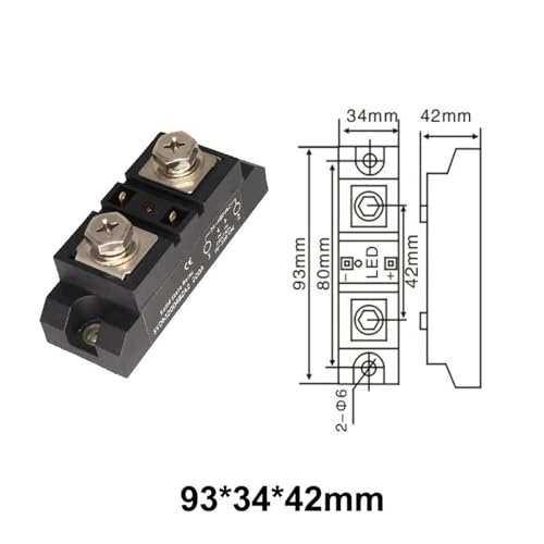 Relais à semi-conducteurs industriel anti-surchauffe SSR AC-AC 60A isolé pour machines