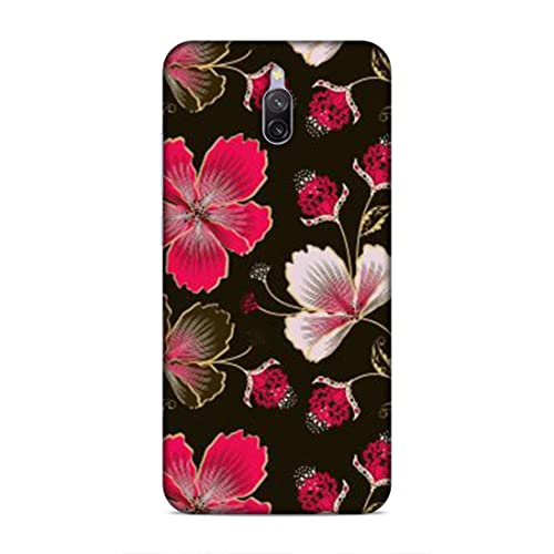 Image of Printed Mobile Back Hard Case Cover for Xiaomi Redmi 8A Dual | Flowers, Floral, Pink Flowers, Leaves-2198