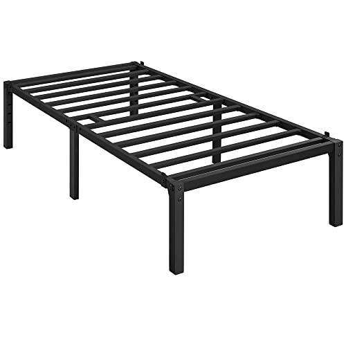 Ampio spazio sotto il letto: Questa rete letto elegante, con un'altezza da terra di 37,5 cm, offre ampio spazio per riporre comodamente scatole o valigie, aiutando a mantenere la stanza in ordine