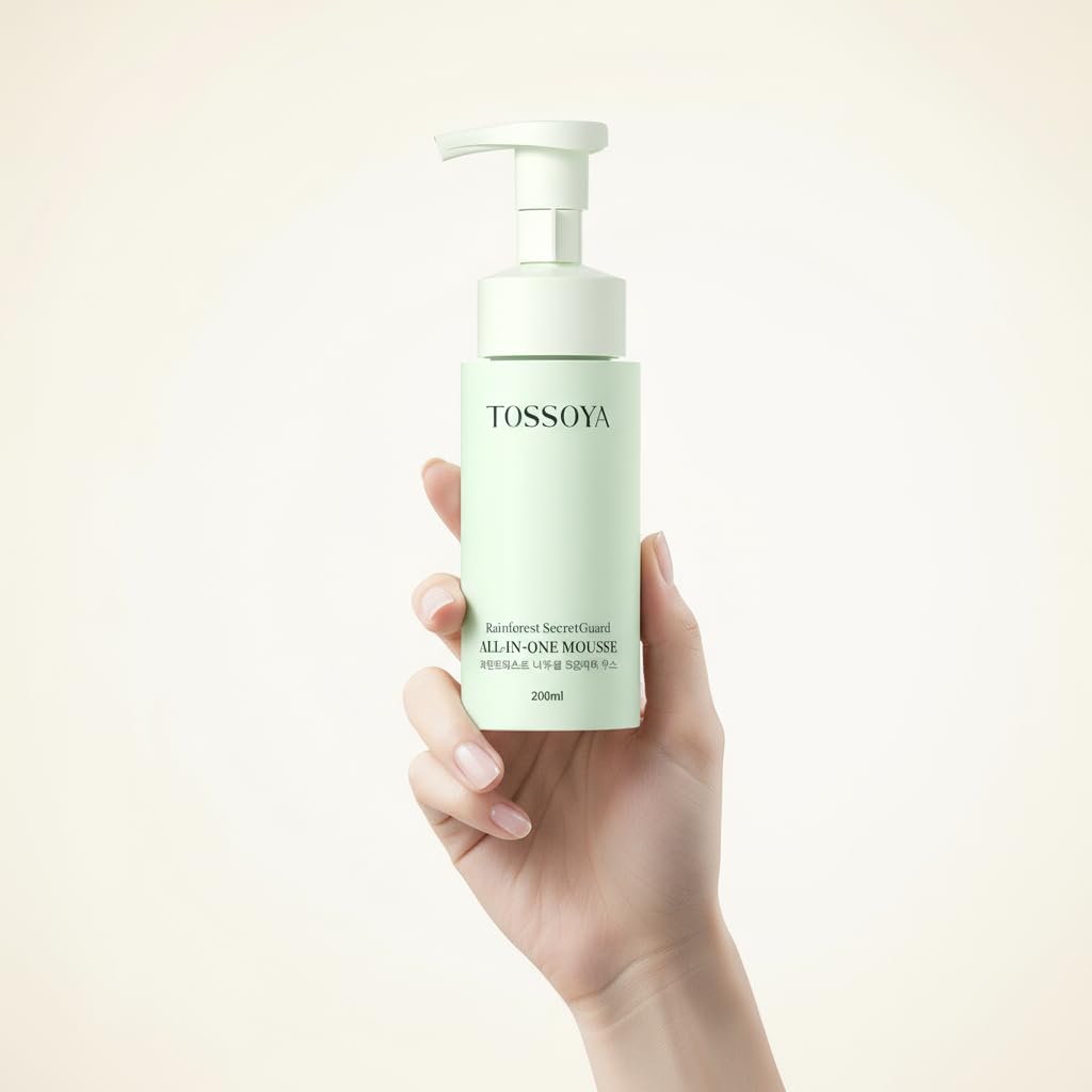 Tossoya™ Gentle Intimate Mousse - pH Balanced Daily Cleanser for Sensitive Skin - Refreshing & Hydrating Feminine Wash - Plant-Based Formula - 200ml (6.76 fl oz)