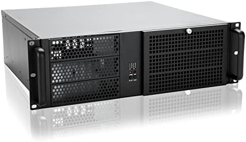 RackChoice 3u Rackmount Server Chassis ATX/MATX with 3x5.25 Support PS2 PSU w/Side 80mm Fan, dust Filter Bracket infront Easy maintenace