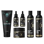 The Complete Beard Growth Kit by Beard Struggle - Mens Grooming Kit with Balm, Mask, Conditioner, Wash & Oils - Valhalla's Gates, Gold Collection