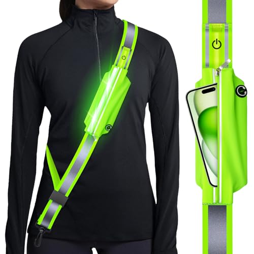 Ylzzrs Reflective Sash Gear for Walking at Night,LED Reflect