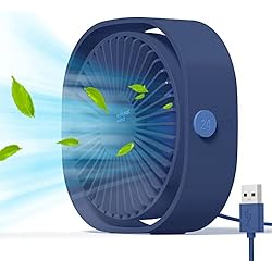 Ventilador Cama Simpeak Ventilador USB Mini, Mini Ventilador USB Mesa Portátil para Oficina/Hogar/Viajar/Acampar - Azul