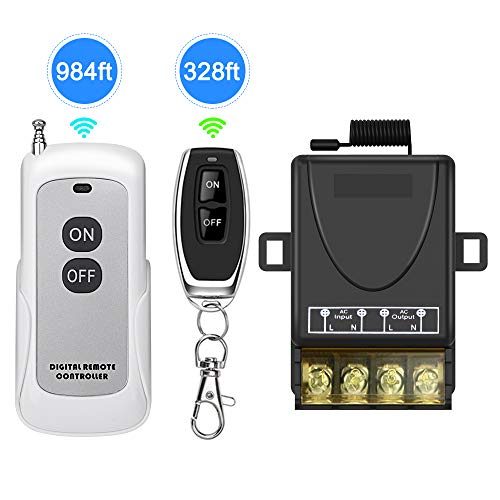 Electop Wireless Remote Switch, 90V-264V Wireless RF Switch for Household Appliances,Pump,Lights Ceiling