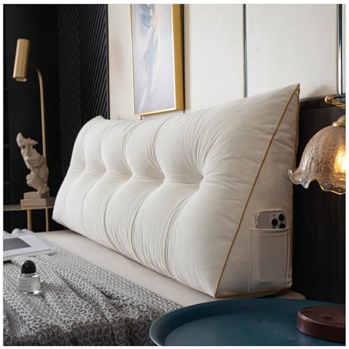 Almohada de cuña cabecera triangular y soporte de lectura suave para cama 2