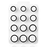 Goktvai Kit de Mesure pour 4, Outil de Mesure Bague Comprend les Tailles 4 à 15 pour une Mesures Précise du Doigt (Noir)