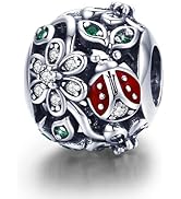 Ciondolo Medaglietta Coccinella Portafortuna in Argento 925 Placcato Oro con Dettagli Smaltati Rossi Argento