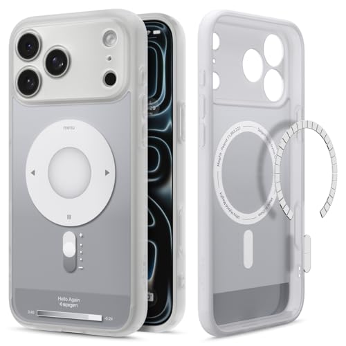Spigen Ultra Hybrid MagFit Direct Digital Printing Case for iPhone 17 Pro Max [Custom Design][Compatible with Magsafe] - Classic Silver