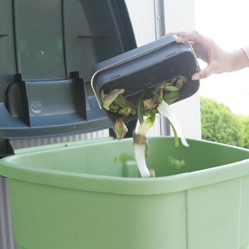 Cenicero de Residuos de Cocina Brabantia 0.48 Gal Gris Oscuro miniatura 3