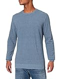 Cuello redondo Lee Basic Crew Neck, Jersey, Hombre, Azul (Vintage Indigo), Large