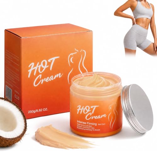 Crema Anticelulítica Reafirmante 250g,Crema Caliente Adelgazante con Efecto Calor,Tratamiento Corporal Reductor para Vientre Piernas Glúteos y Brazos,Crema Corporal Hidratante para Piel Más Lisa