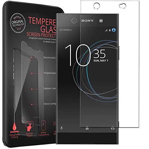CoolGadget Bildschirm und Kamerafolie für Sony Xperia XA1 Ultra 2-in-1 Panzerglas Set, Front + Kameraglas, vollständiger Schutz, kompatibel mit Sony Xperia XA1 Ultra (6 Zoll)