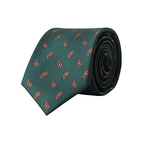 Cravate WANYING Vert 8 cm Cover