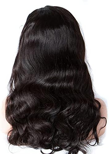 ZILING 18 Inch Body Wave Wear and Go Glueless Wigs Human Hair Pre Plucked Pre Cut with Baby Hair 200 Density 4x4 Lace Front Closure Wigs for Women