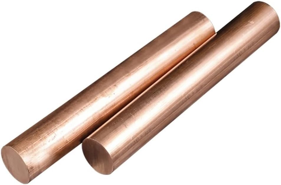 Kupfer, T2 Kupfer runder dünner Stab Vollstab-Zylinderdrehmaschine for verschiedene Wellenschweißdurchmesser 0,8–10 mm Länge 500 mm/19,7 Zoll 2 Stück, 5 mm x 500 mm(7mm*500mm)